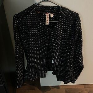 Dolan Black Jacket with White Stitching